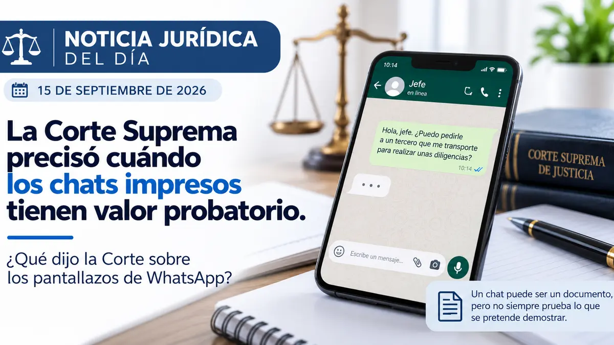 ¿Una captura de pantalla de WhatsApp puede ser prueba en un proceso laboral?